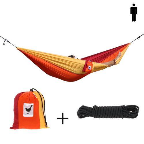 Single hammock of parachute silk